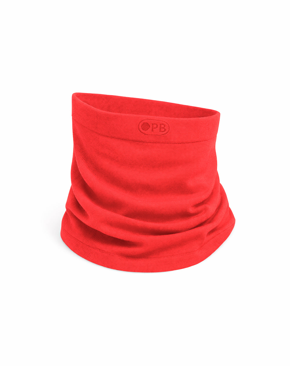 Cuello deportivo microfibra rojo unisex