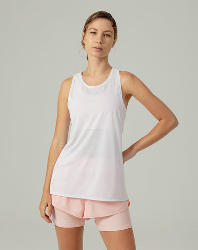 Camiseta esqueleto deportiva mujer control humedad blanca