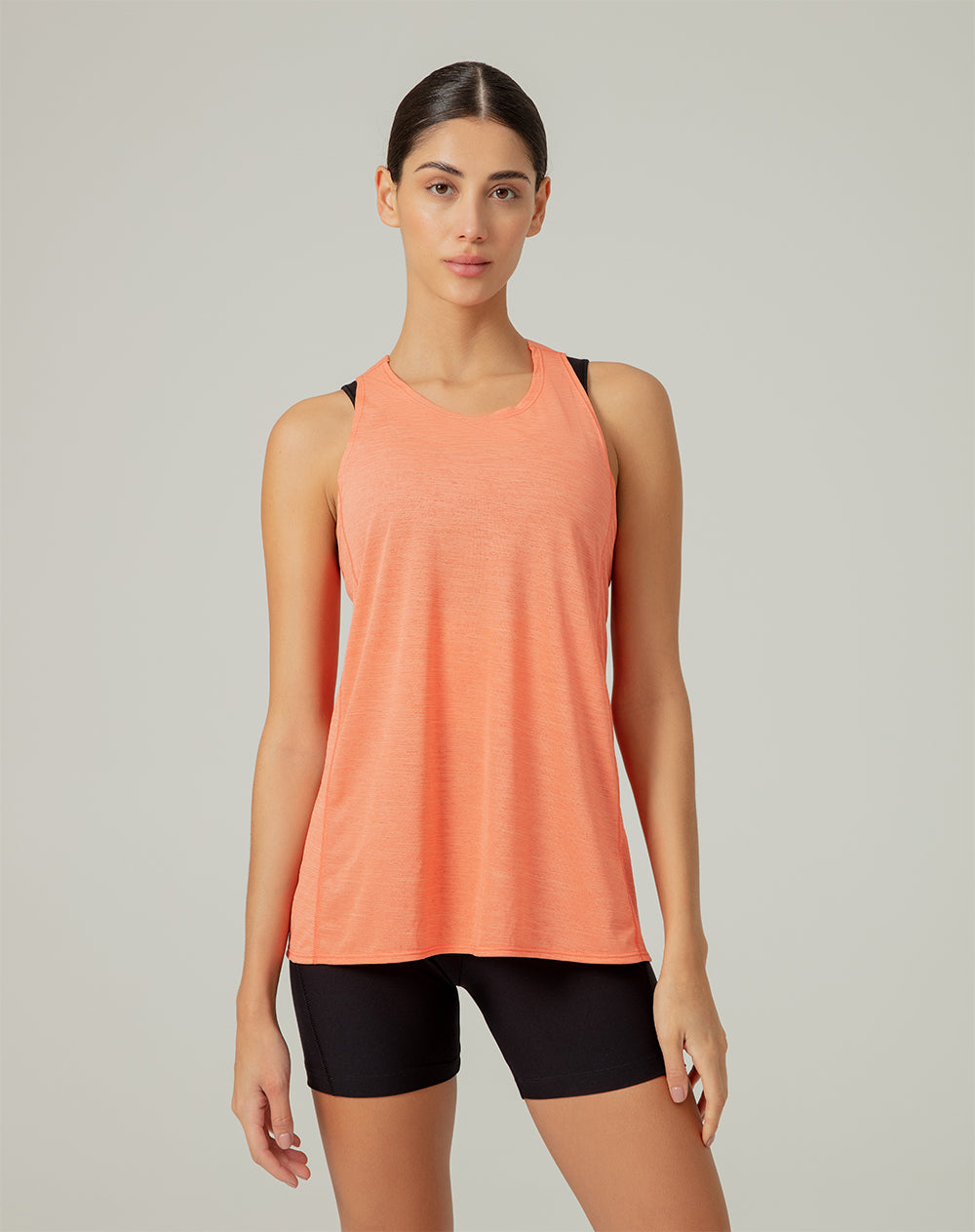 Camiseta regular fit coral