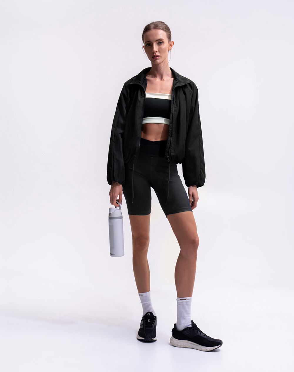 Top deportivo soporte medio bloques mujer