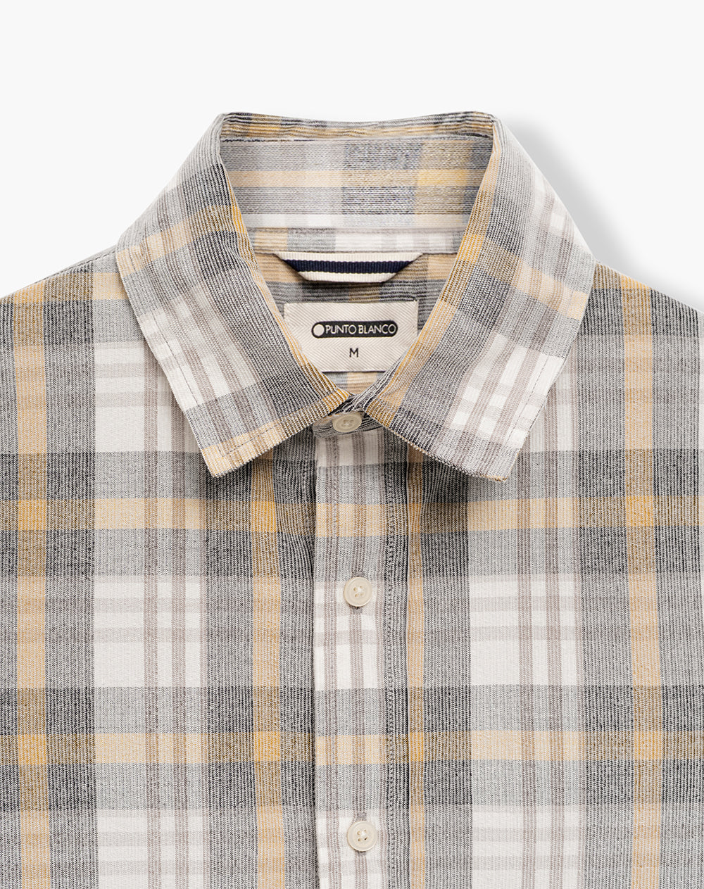 Camisa manga larga regular habano hombre