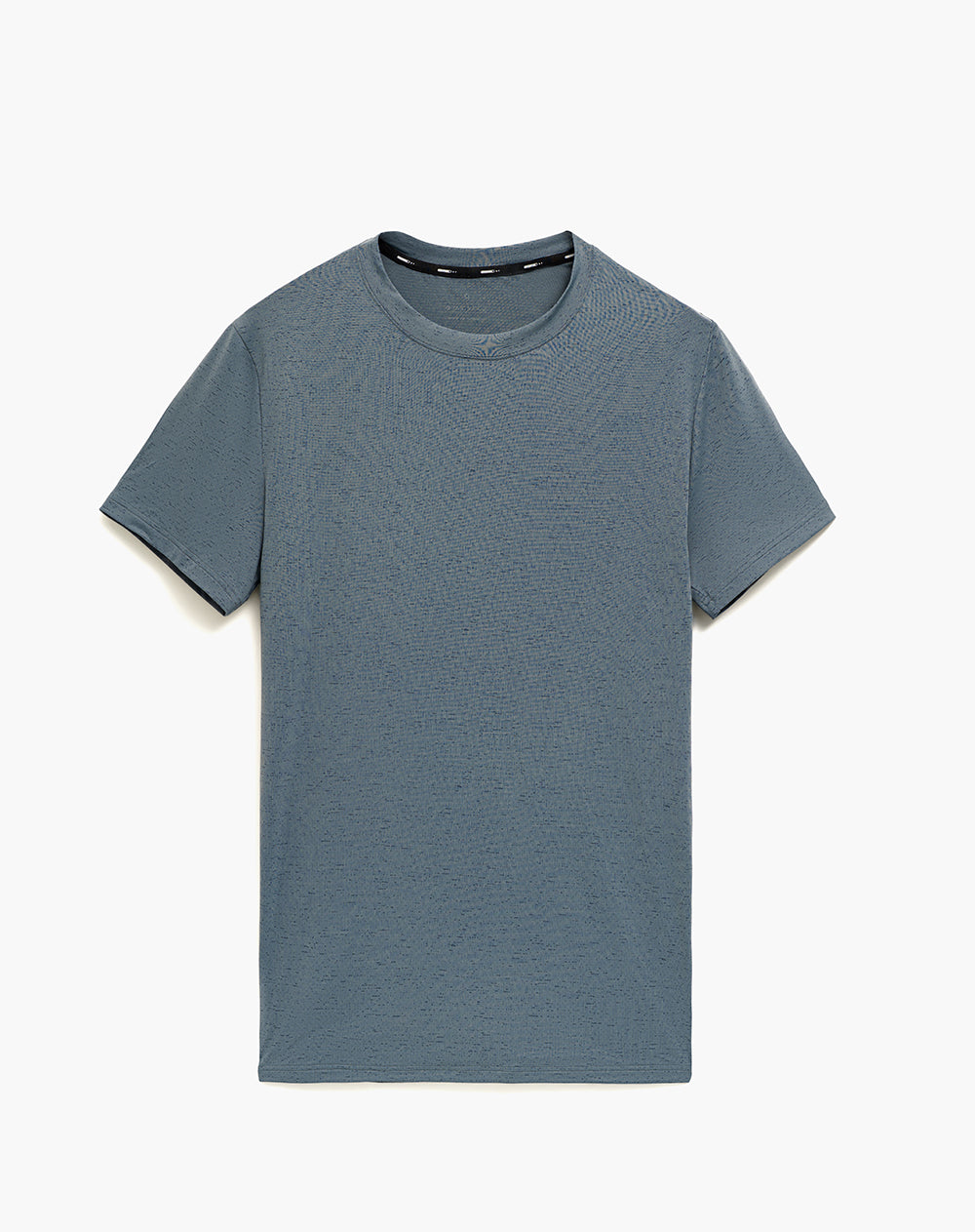 Camiseta relaxed fit manga corta azul estampada