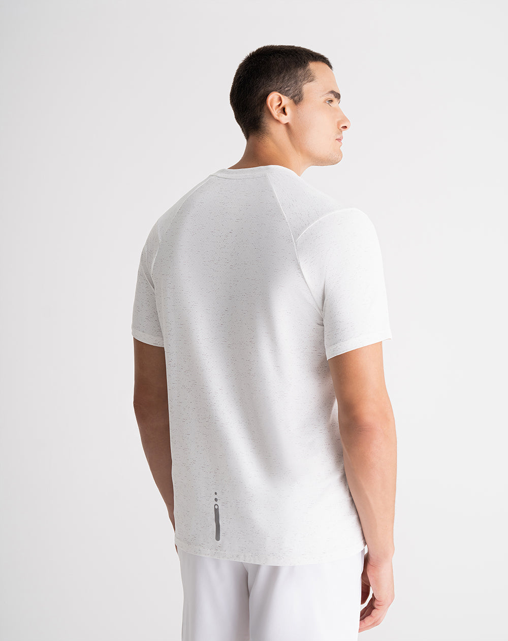 Camiseta relaxed fit manga corta blanca estampada