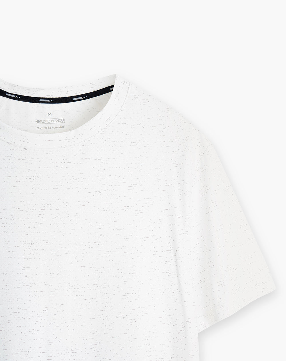 Camiseta deportiva hombre control humedad blanca