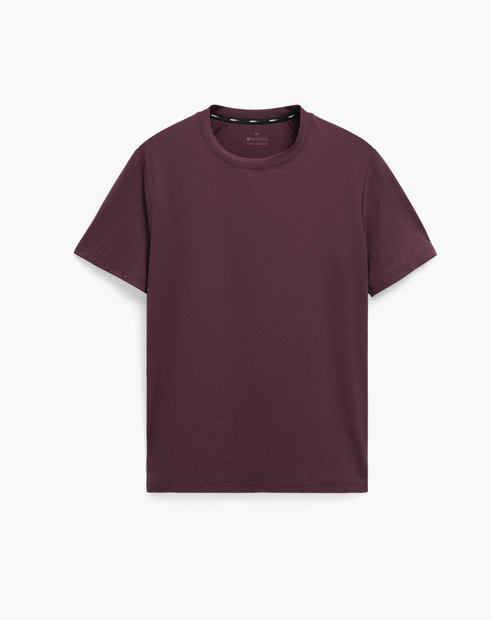 Camiseta relaxed fit manga corta vinotinto estampado