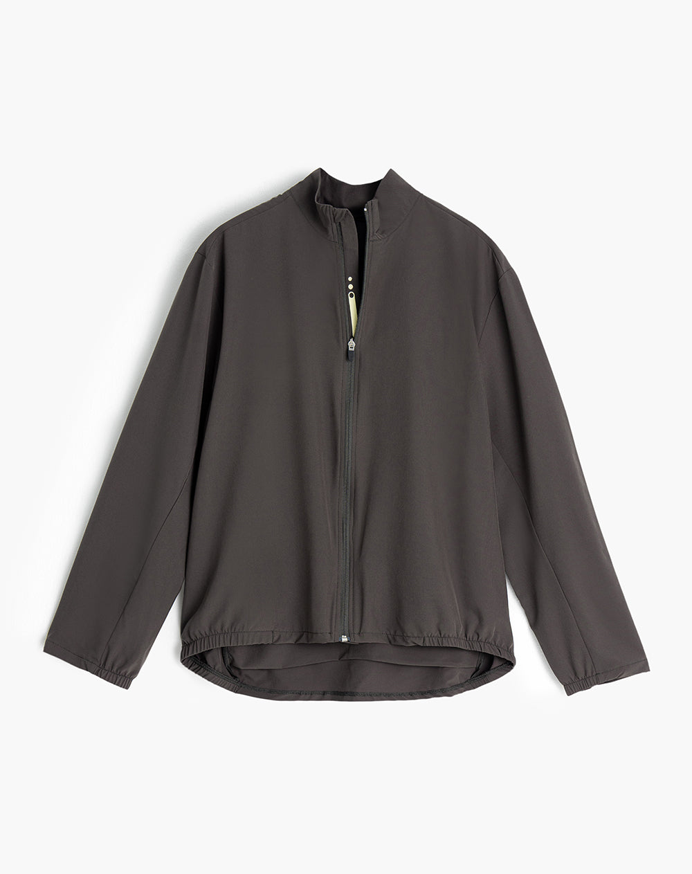 Chaqueta rompevientos sin capucha verde para hombre