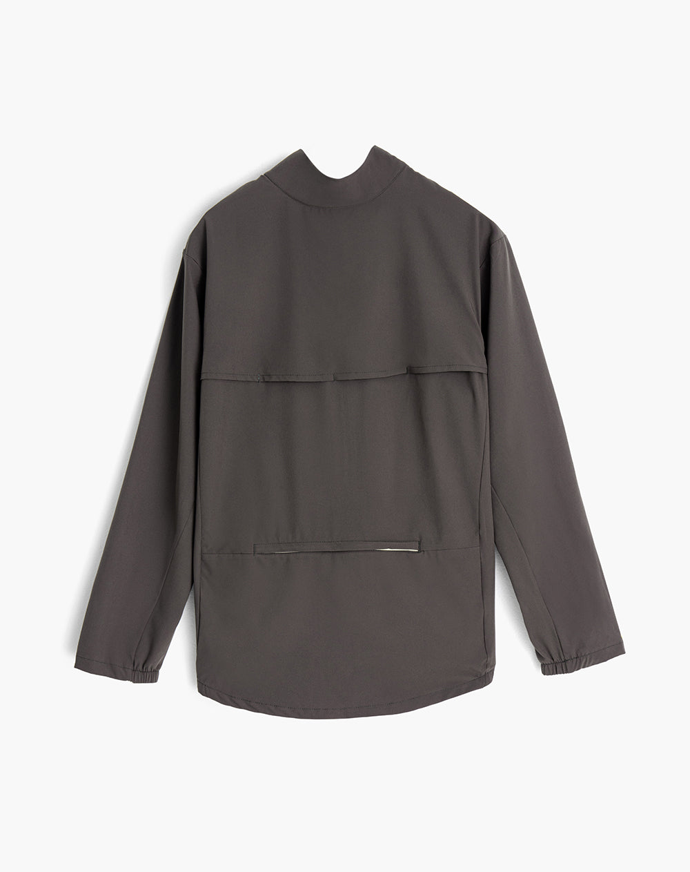 Chaqueta rompevientos sin capucha verde para hombre
