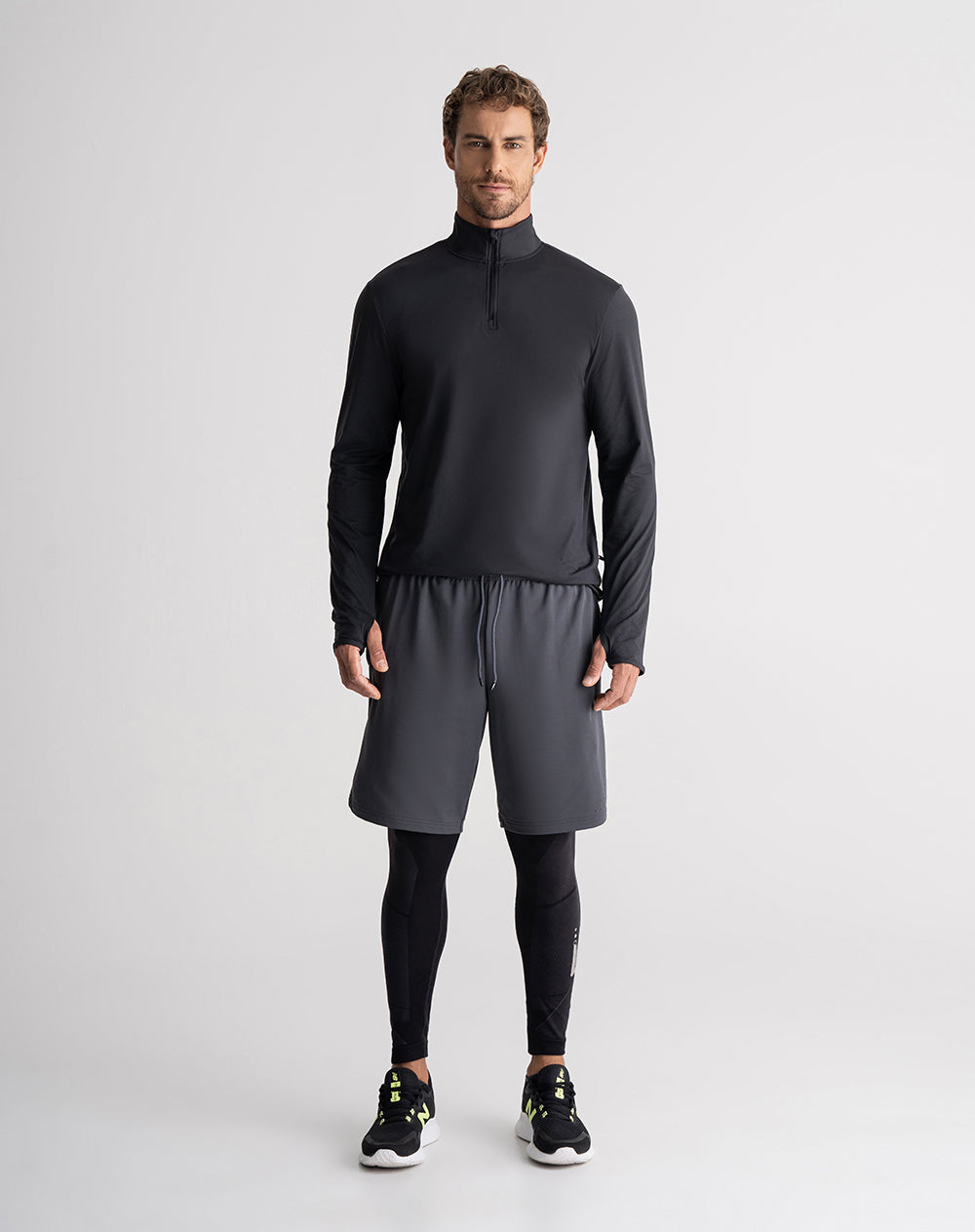 Buzo control humedad negro hombre