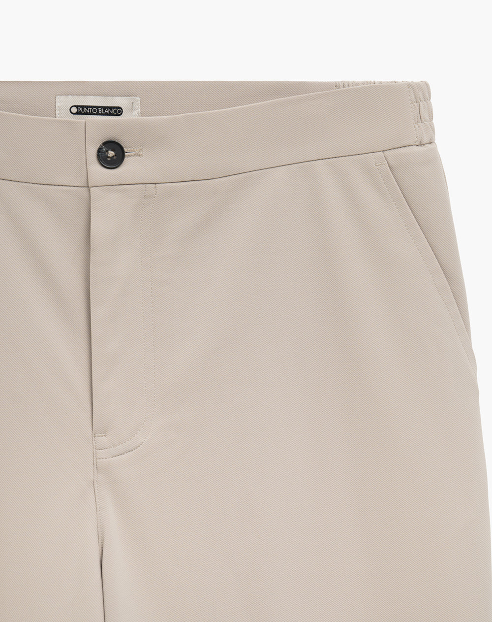 Pantalón relaxed fit tiro medio en drill caqui