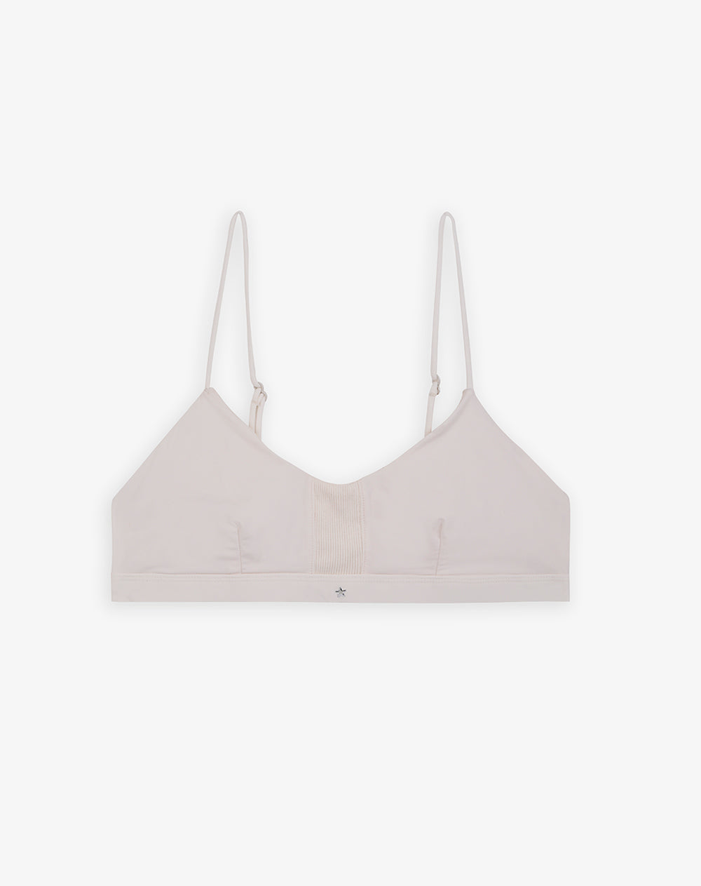 Top soporte medio microfibra vainilla