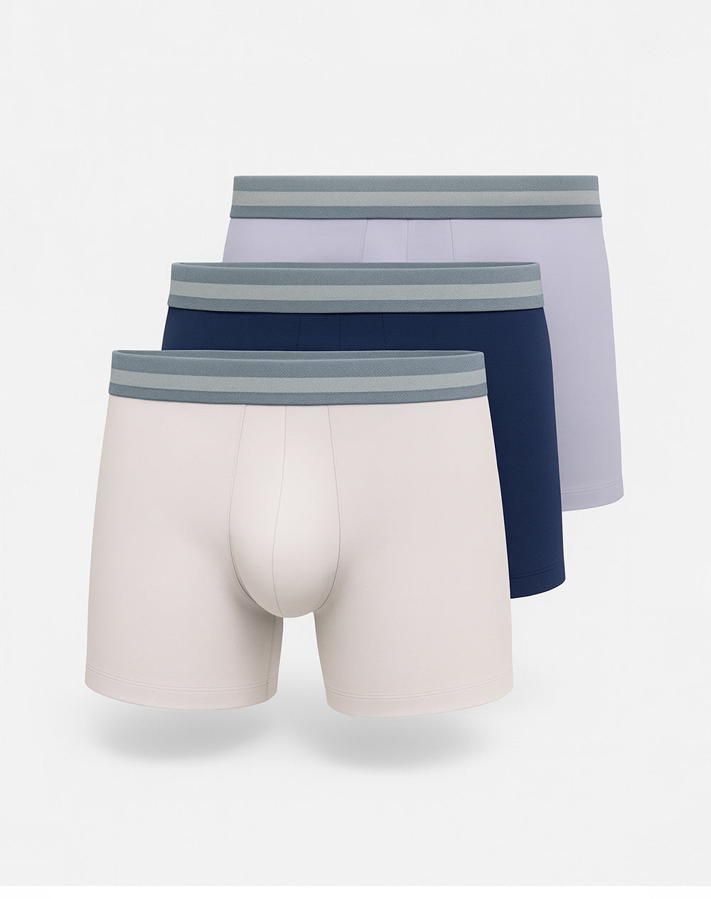 Bóxer medio panel amplio x3unds surtido