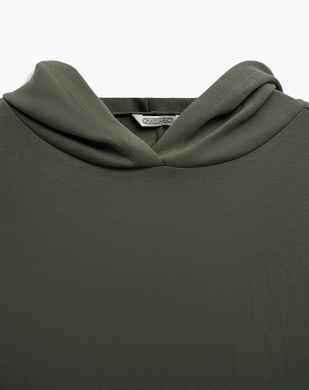 Buzo confort tipo hoddie tacto suave verde mujer