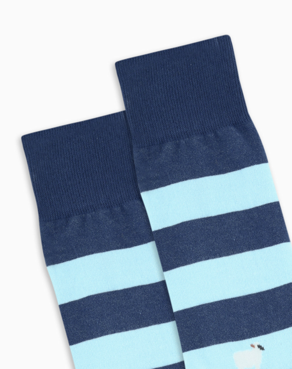 Medias largas azules rayas