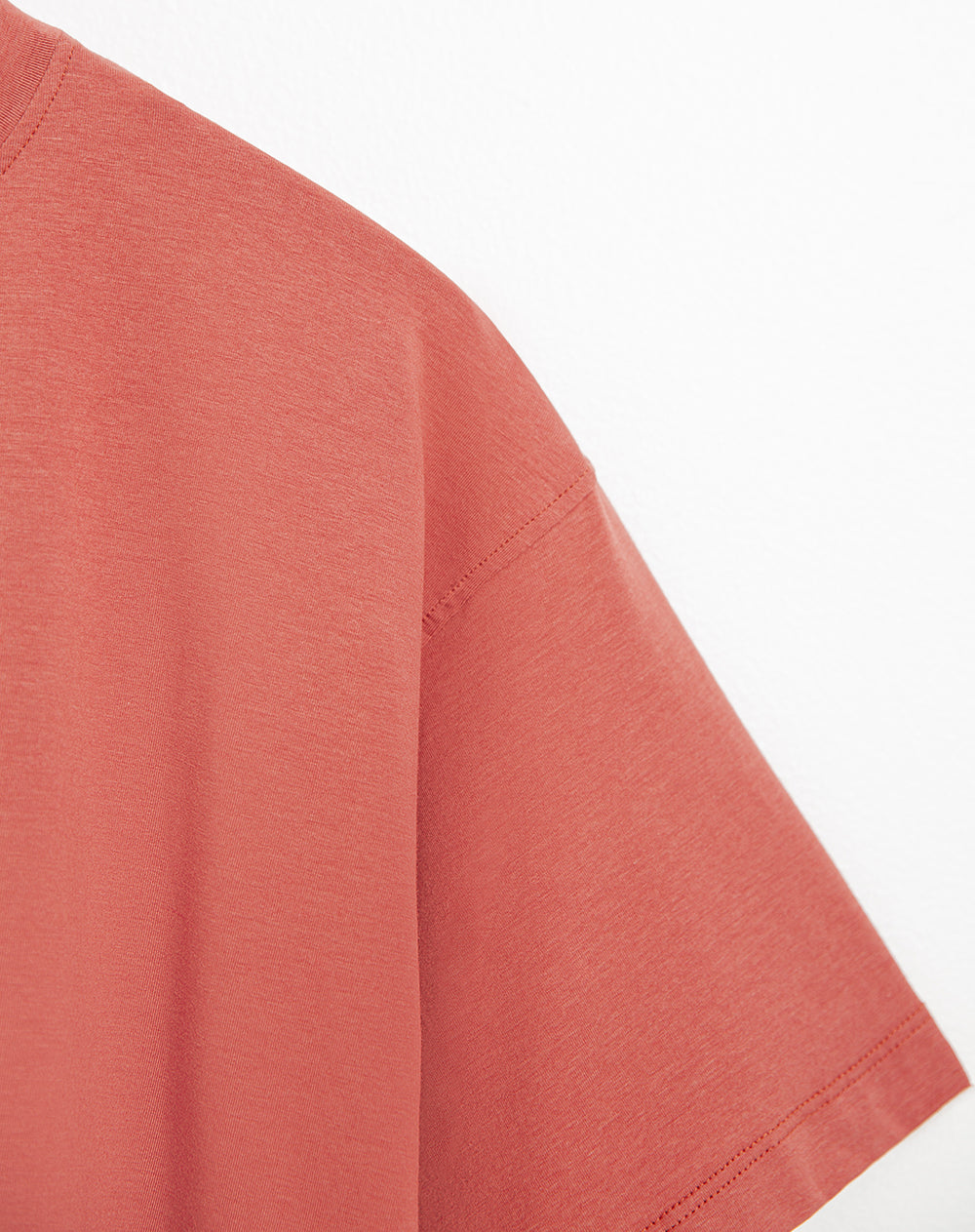 Camiseta deportiva mujer tacto suave terracota