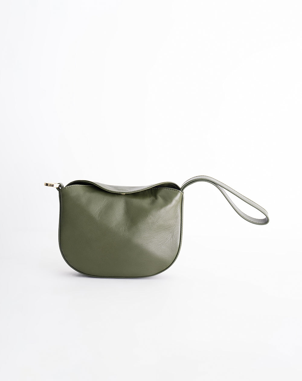 Bolso de mano tipo pulsera  en cuero Ana Beliza