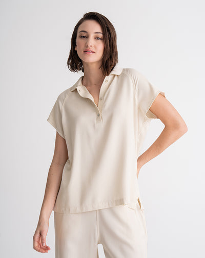 Polo relaxed fit avena