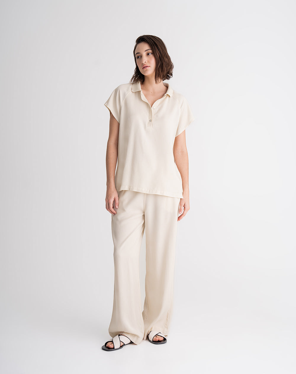 Polo relaxed fit avena