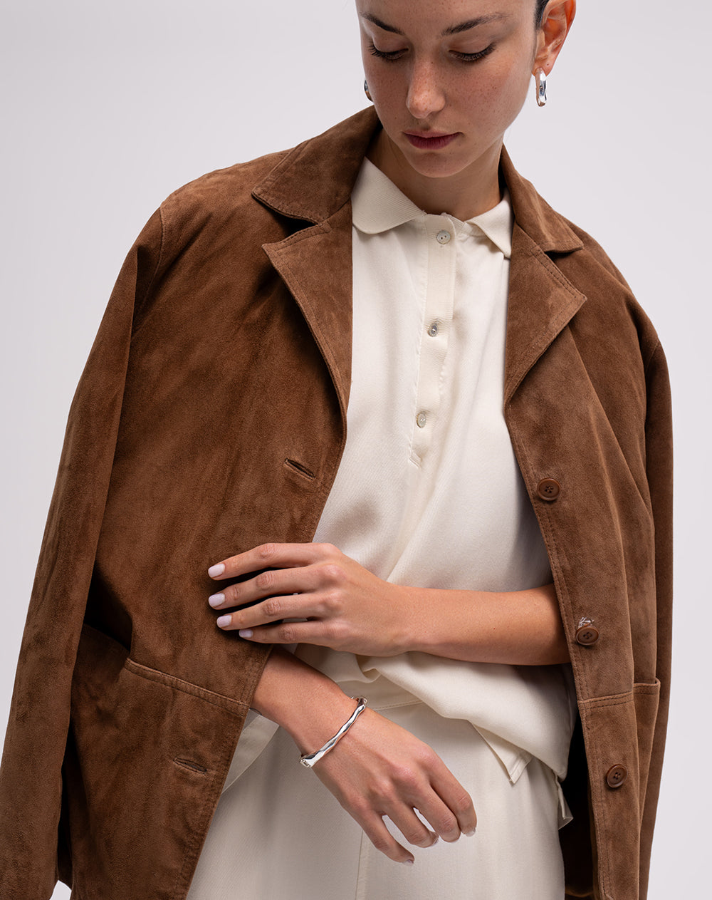 Polo confort habano mujer