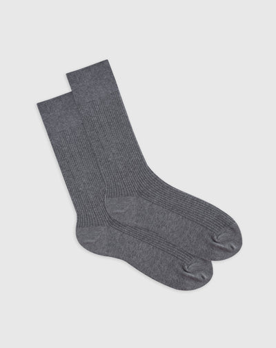 Medias para hombre largas en algodón grises