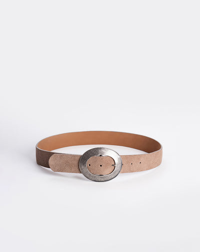 Correa cuero café mujer