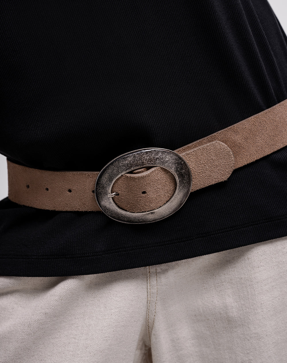 Correa cuero café mujer