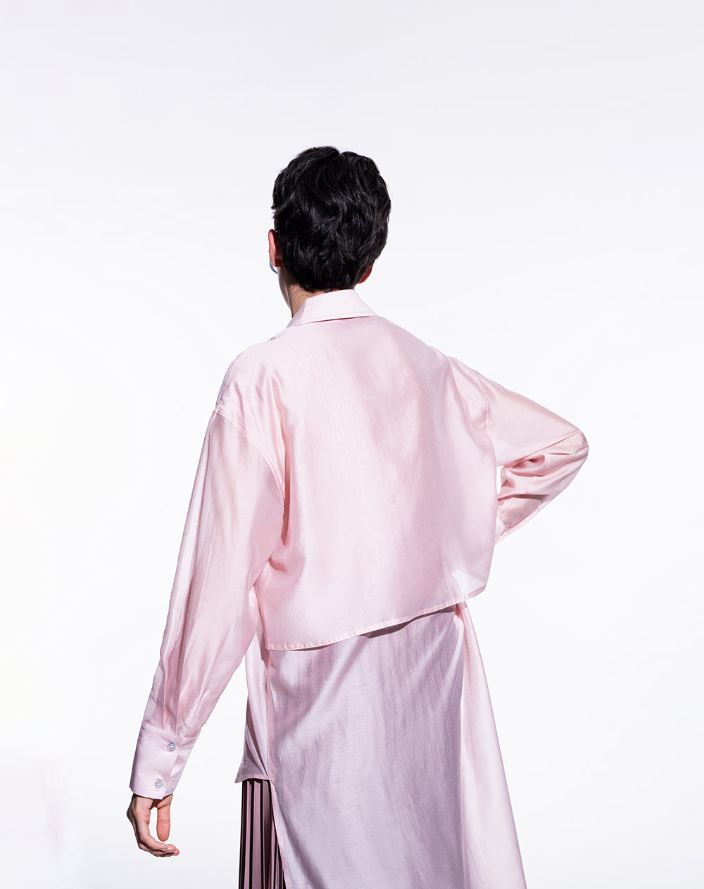 Camisa manga larga oversize cola malva | Colombiamoda