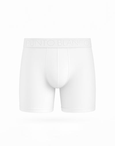 Bóxer deportivo largo microfibra blanco