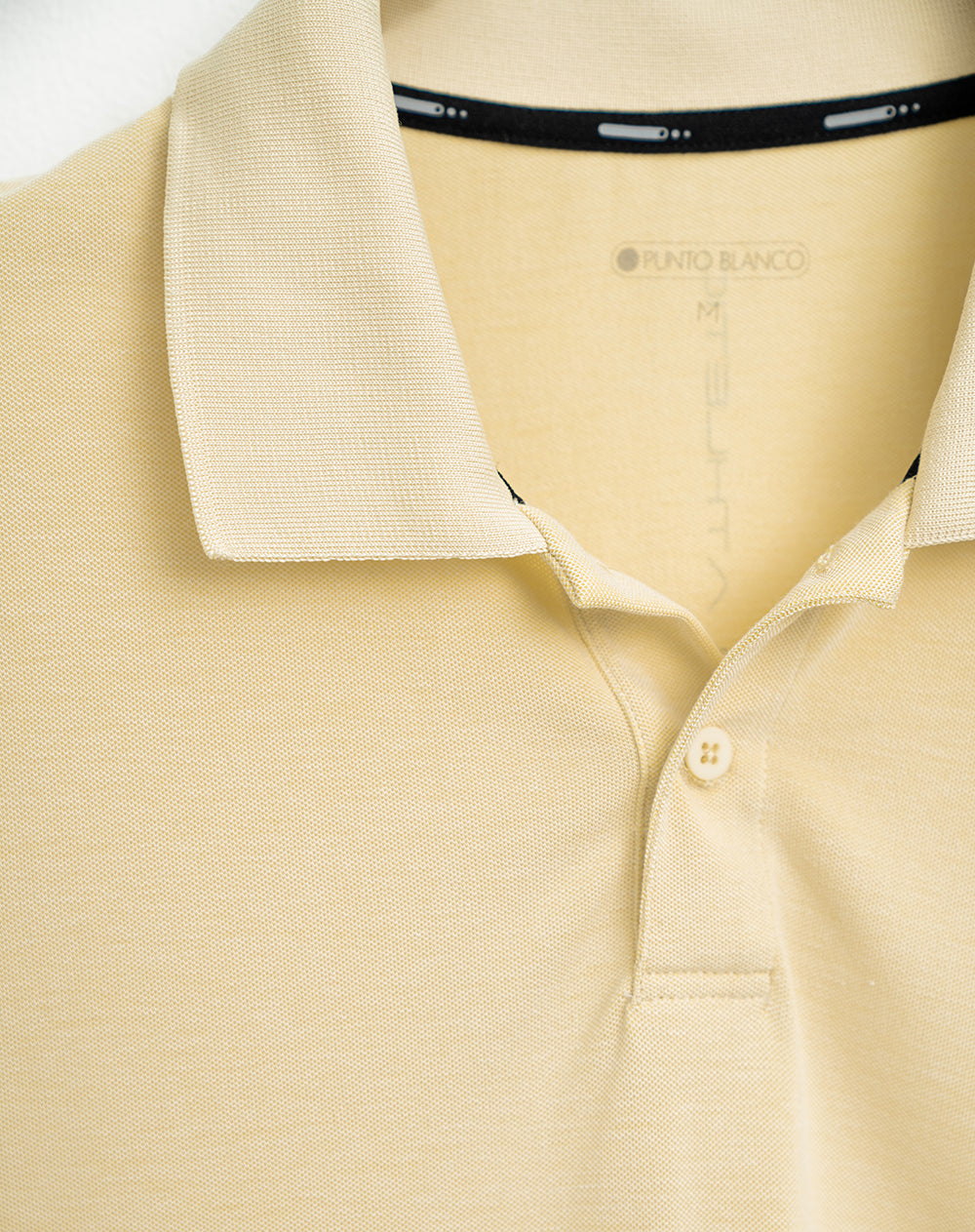 Polo regular algodón supima amarilla hombre
