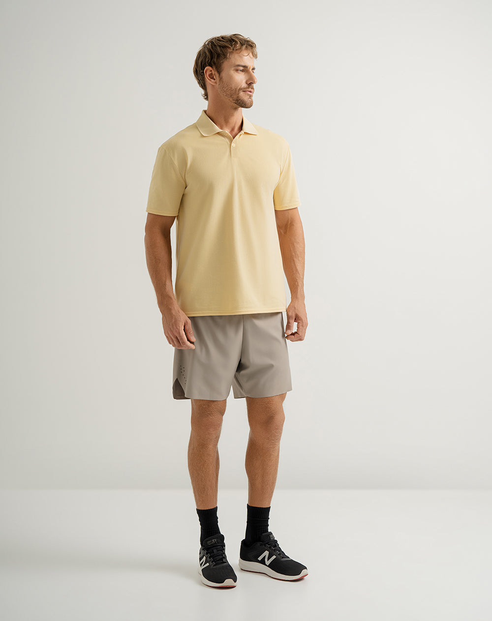 Polo regular fit amarilla