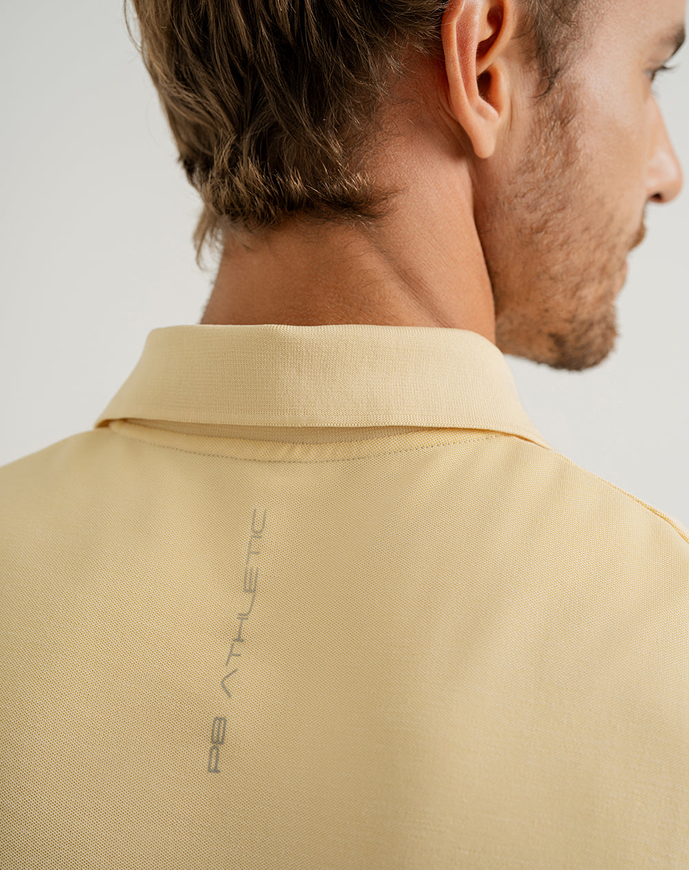 Polo regular algodón supima amarilla hombre