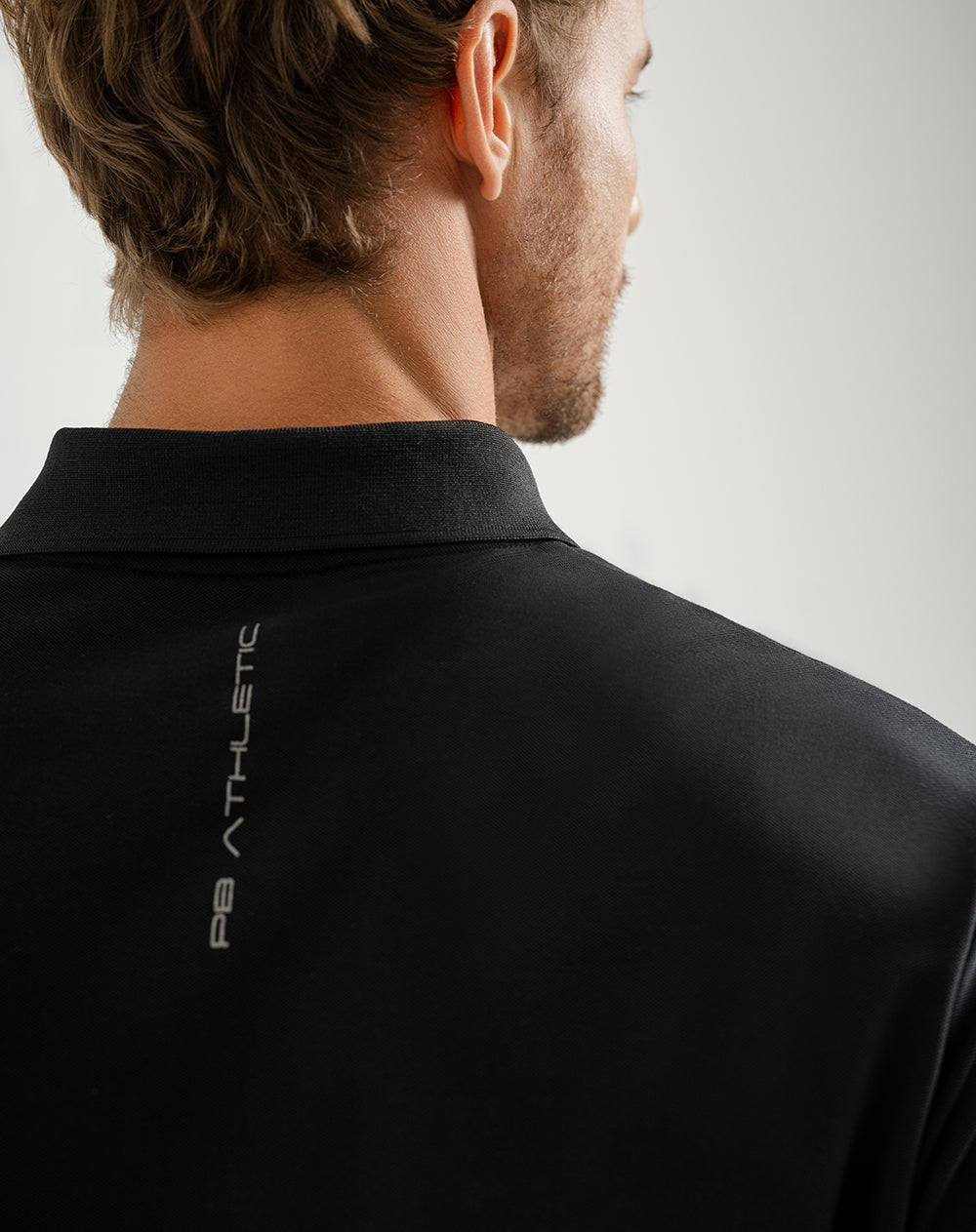 Polo regular algodón supima negra hombre