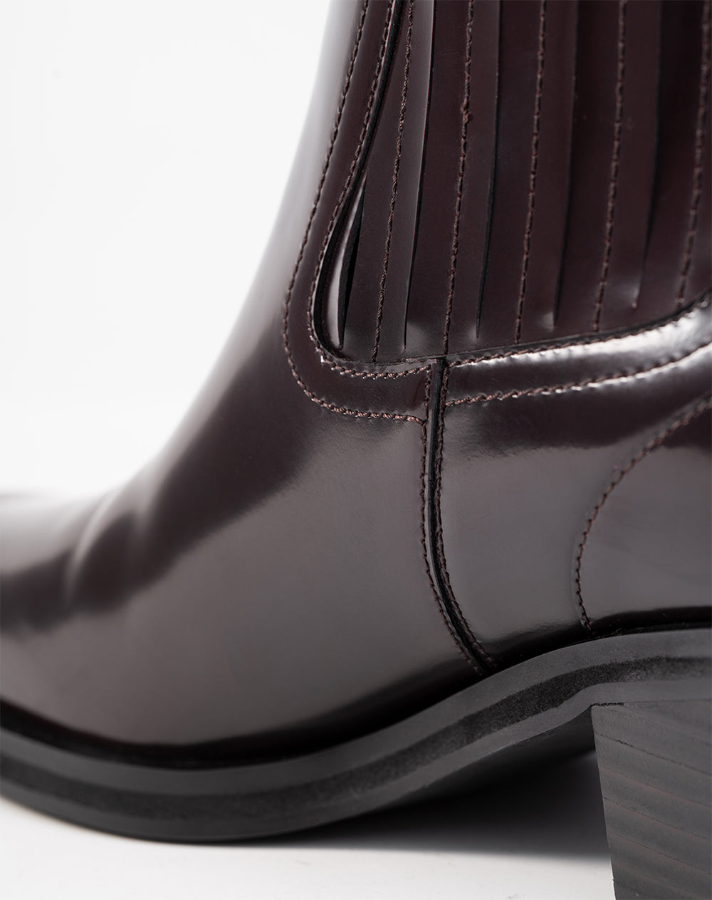 Botas caña baja cuero café mujer