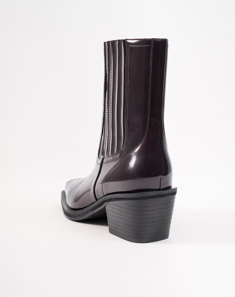 Botas caña baja cuero café mujer