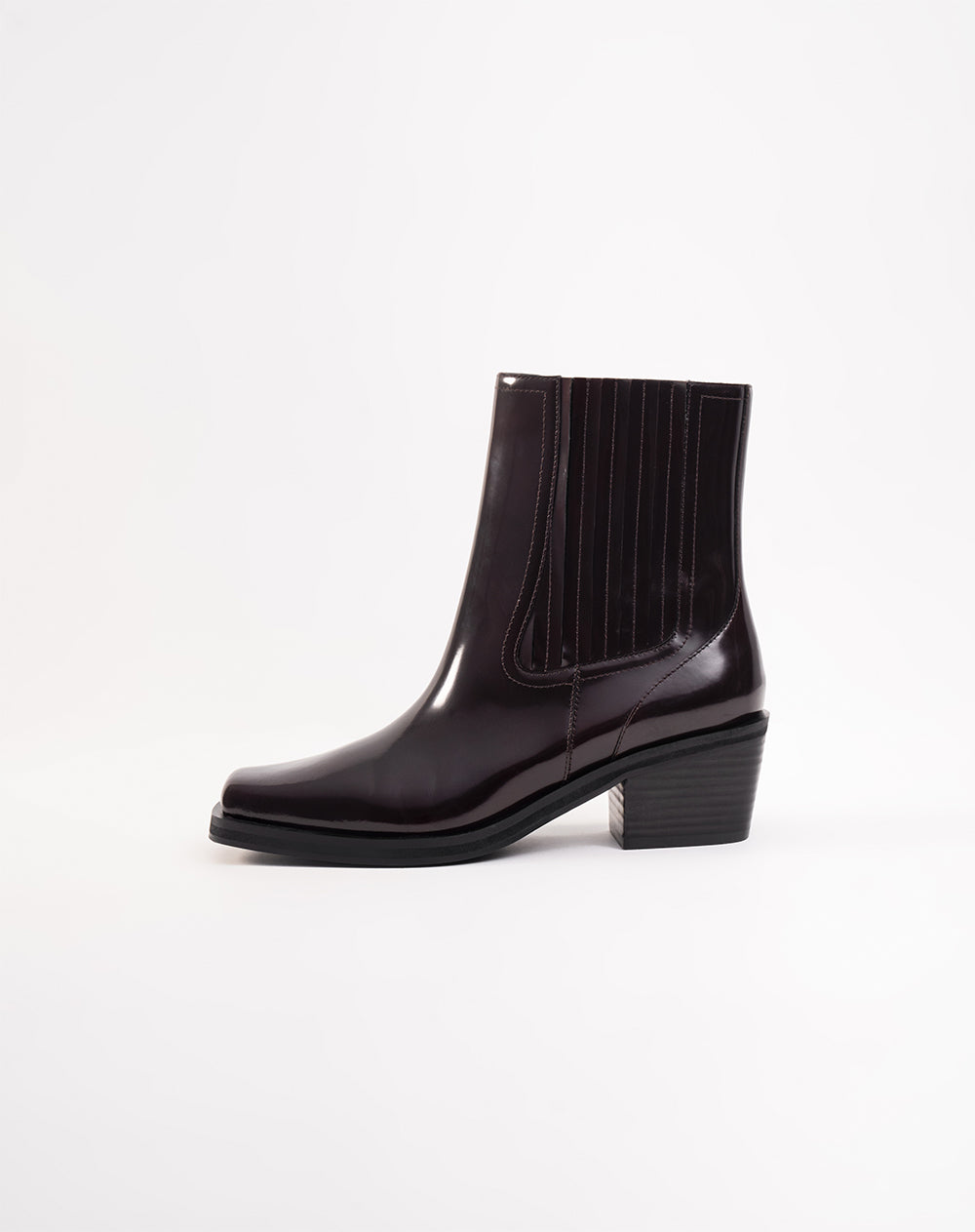 Botas caña baja cuero café mujer