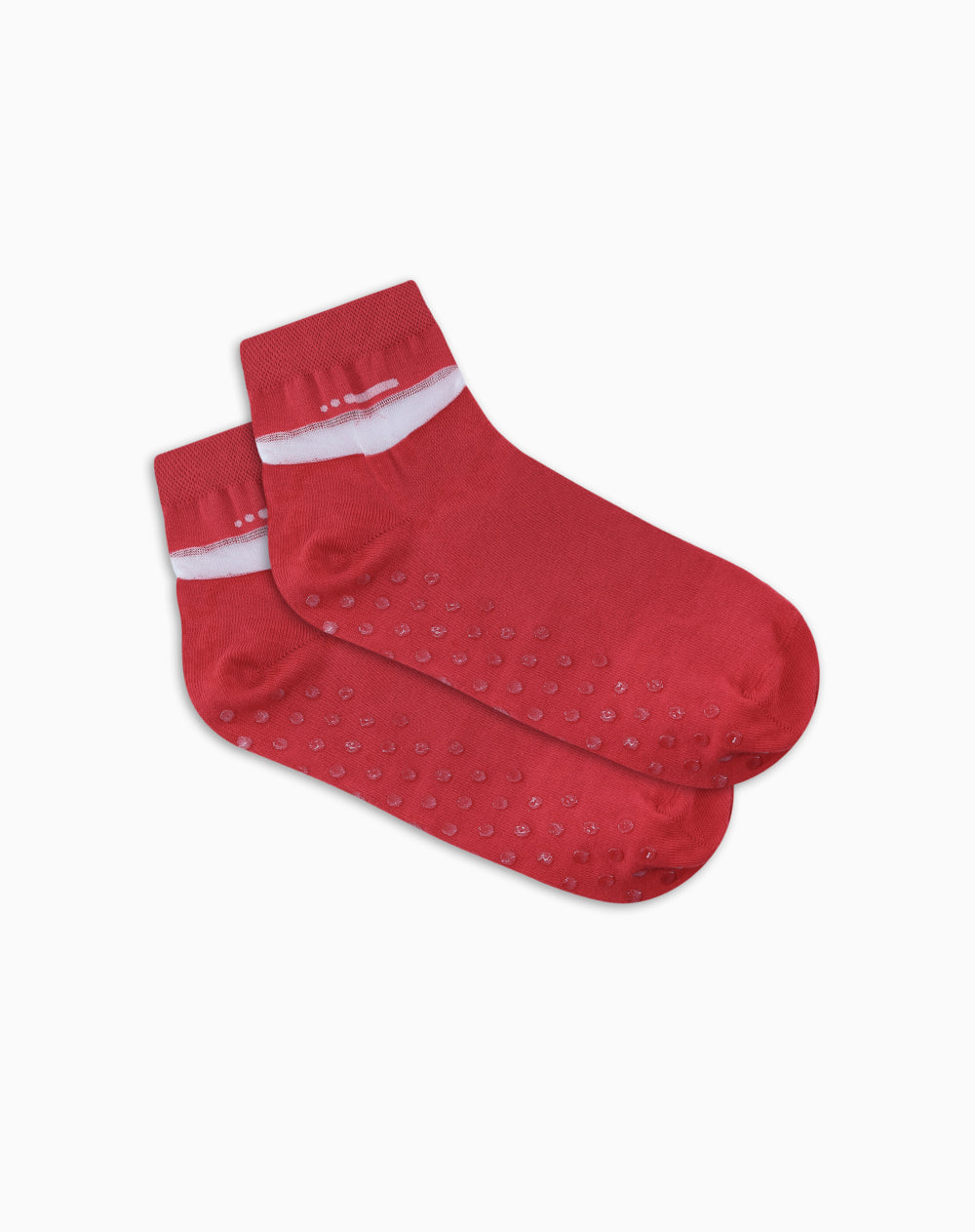 Medias deportivas mujer tobilleras antideslizante rojas