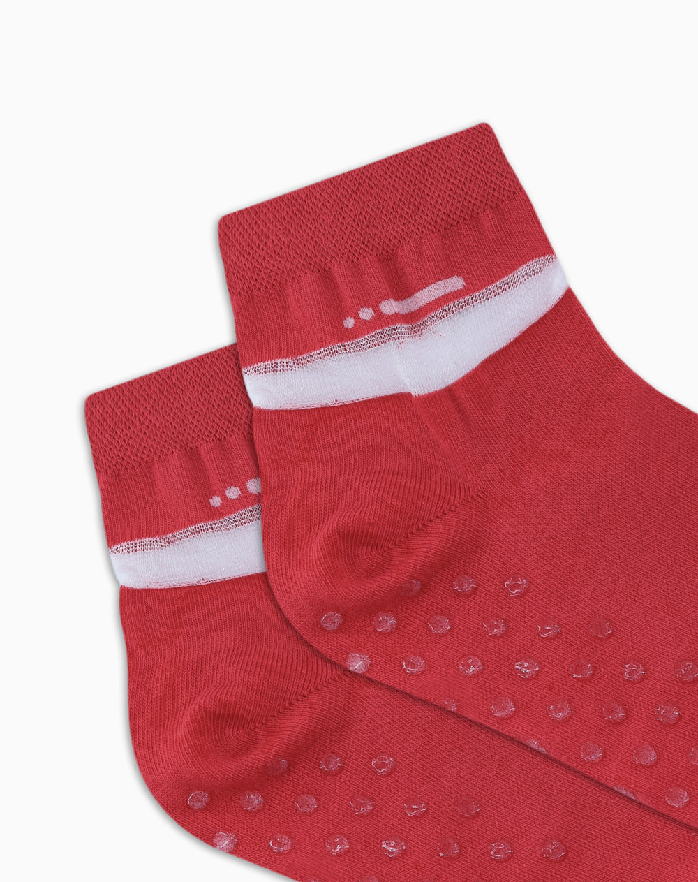 Medias deportivas mujer tobilleras antideslizante rojas