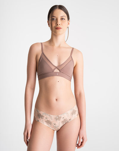 Panty cachetero microfibra invisible estampado