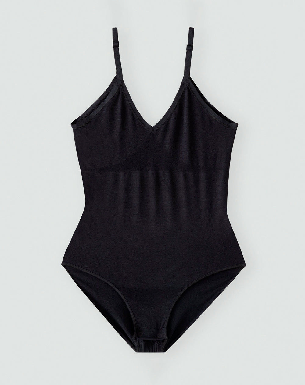 Body cuello v tiras negro