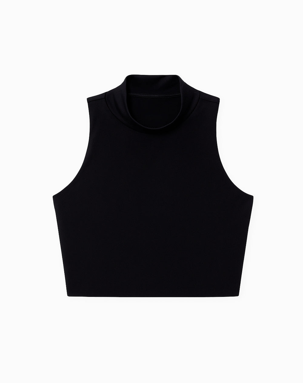 Crop top deportivo soporte alto control humedad negro