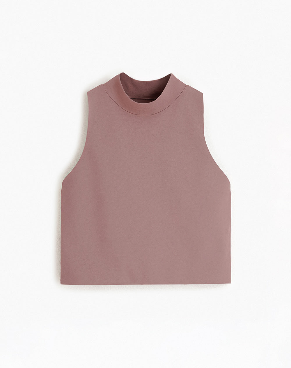 Crop top deportivo soporte alto control humedad palo rosa