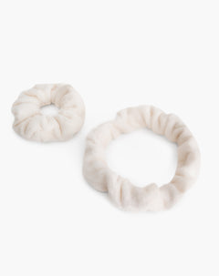 scrunchies para el cabello x2unds beige