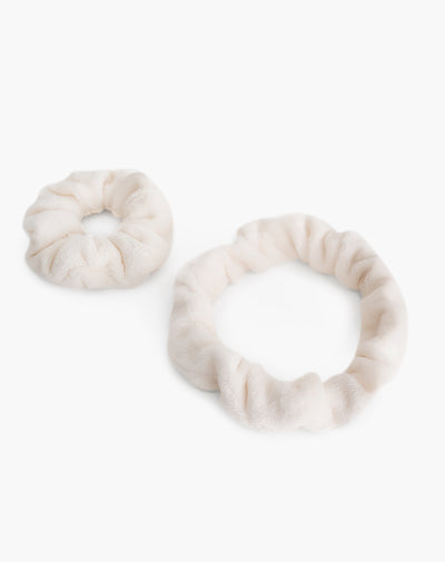 scrunchies para el cabello beige