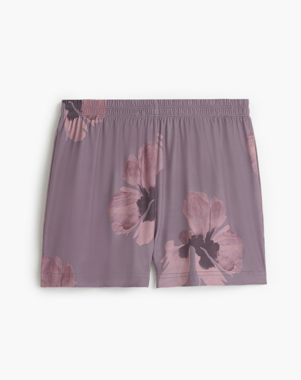 Short de pijama mujer malva estampado