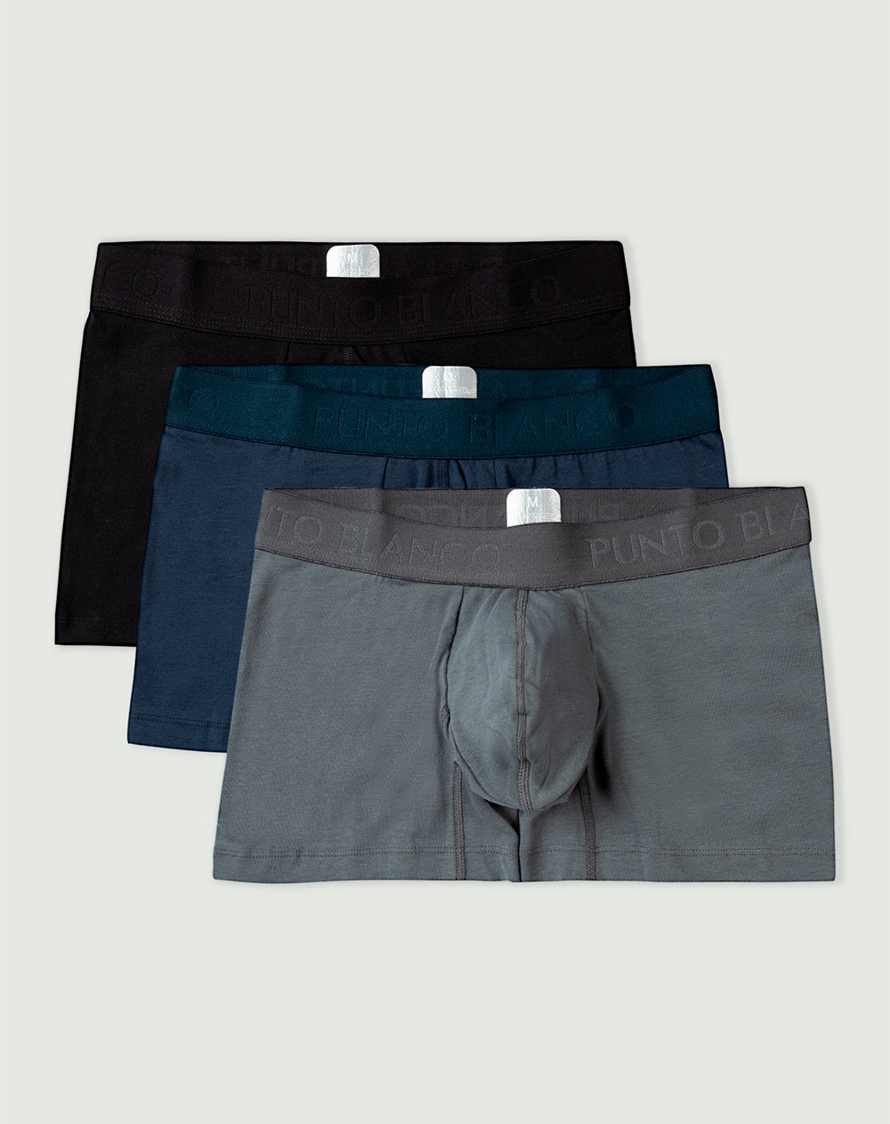 Boxér corto algodón sostenible ajustados x3unds surtidos