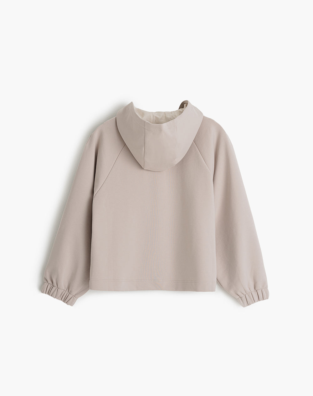 Chaqueta relaxed fit con capucha kaki