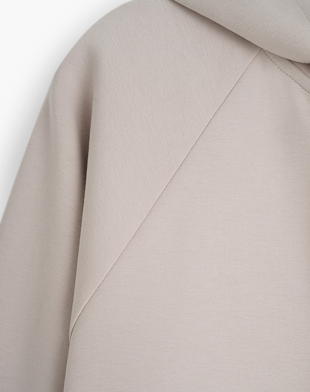 Chaqueta relaxed fit con capucha kaki