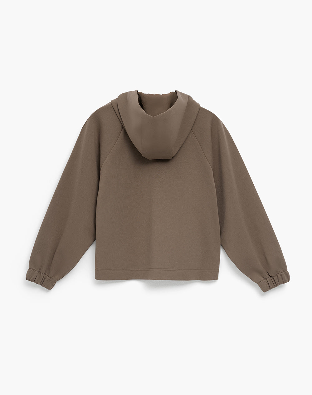 Chaqueta confort tacto suave café mujer