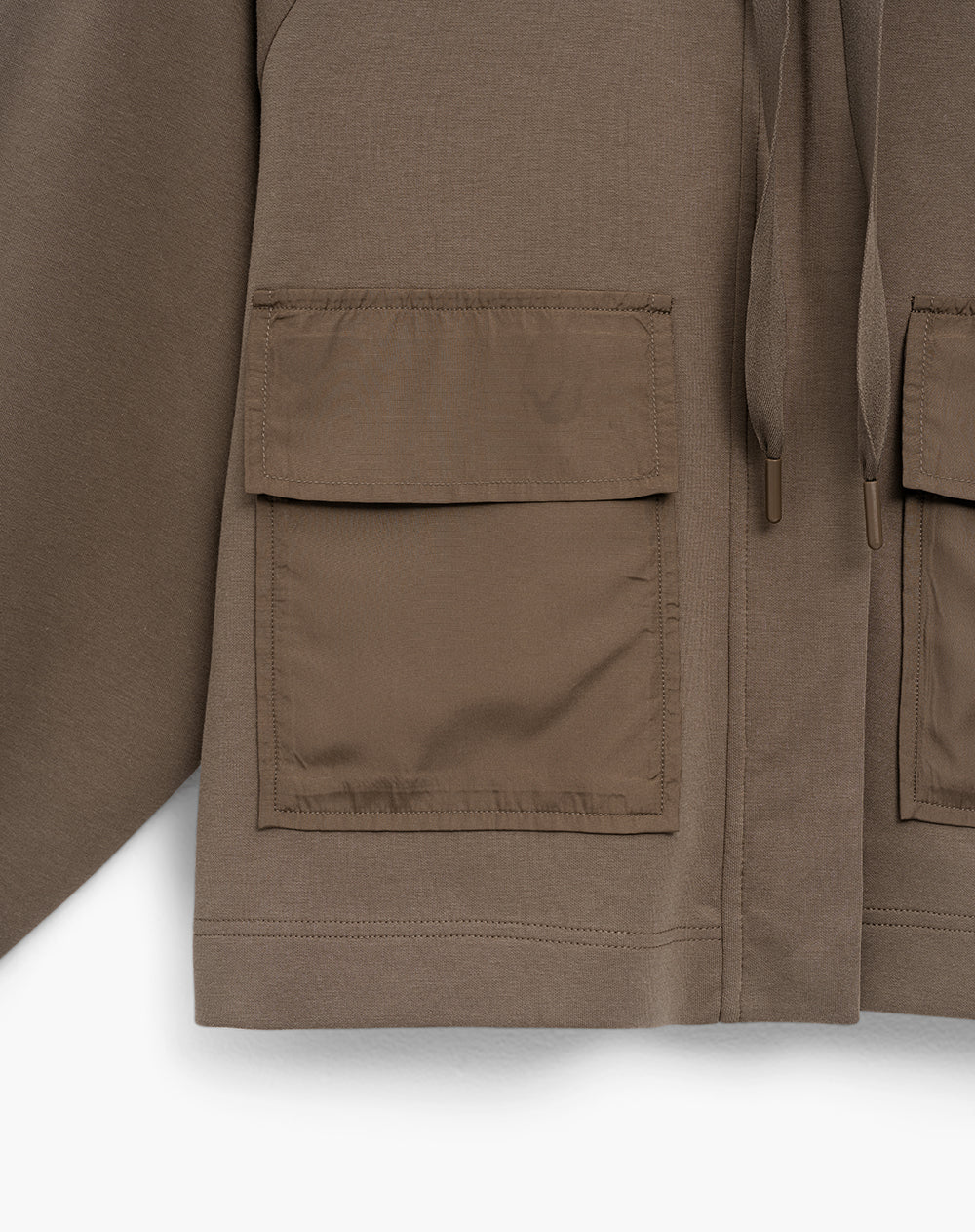 Chaqueta confort tacto suave café mujer