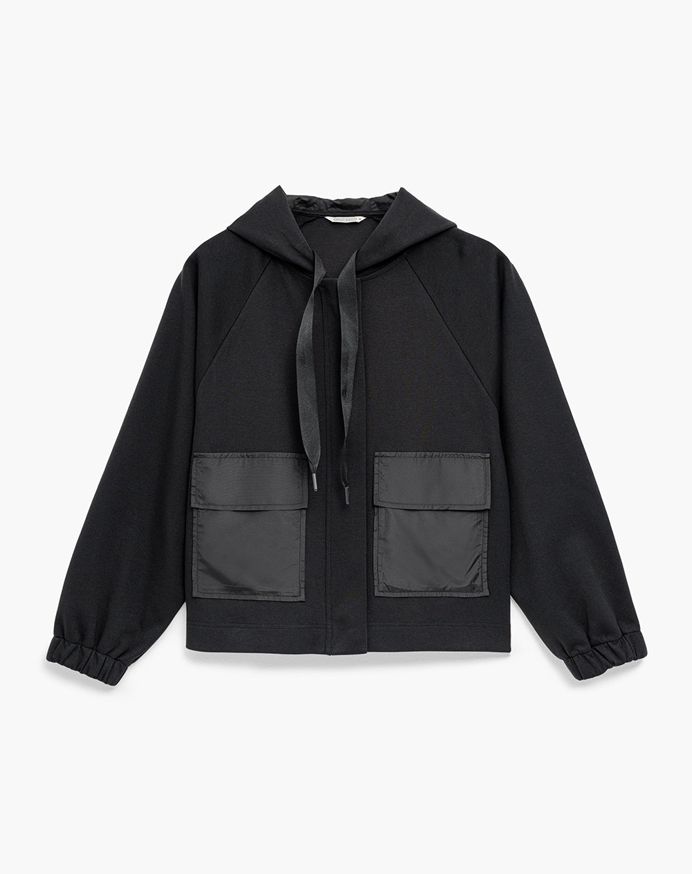 Chaqueta confort tacto suave negro mujer