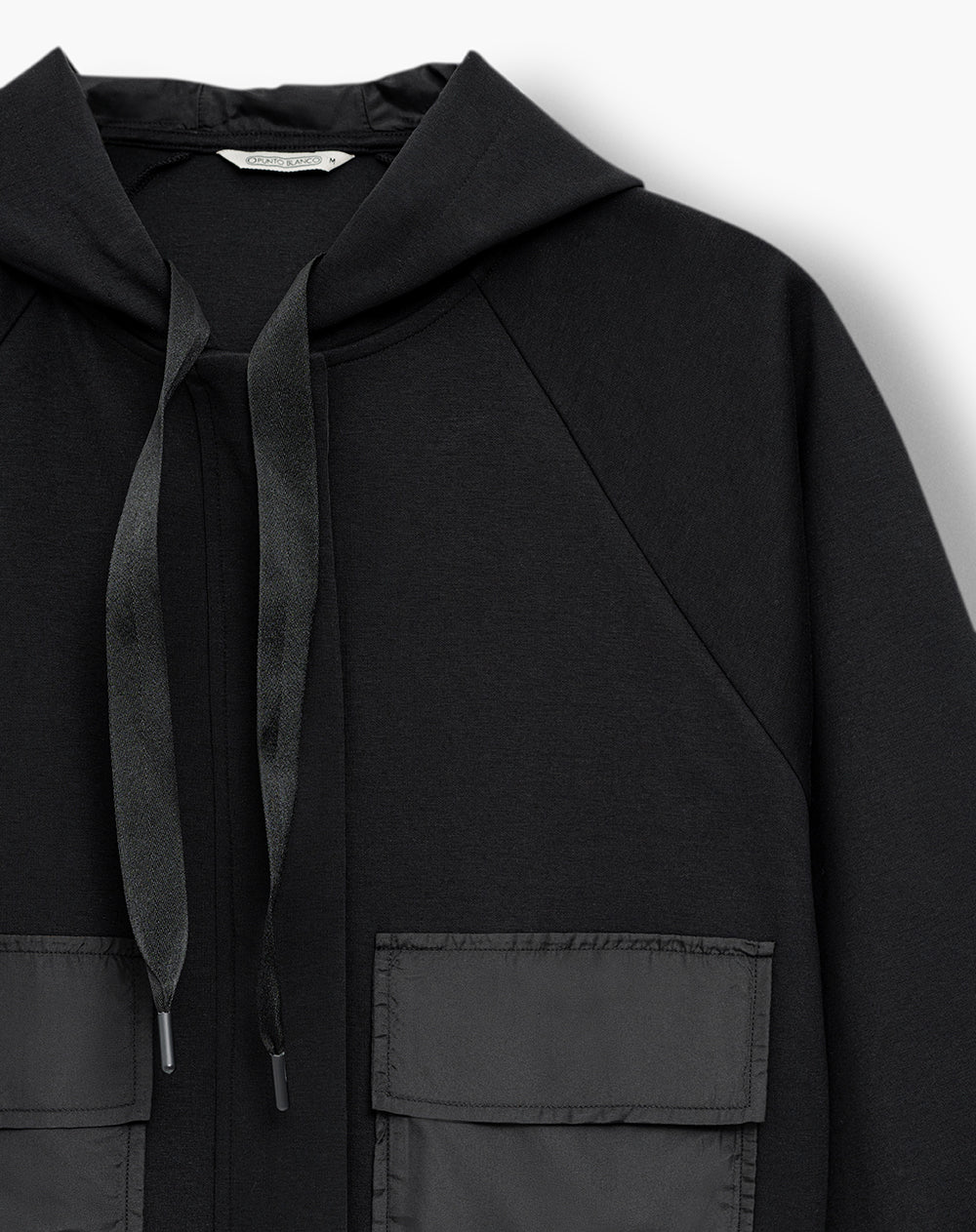 Chaqueta confort tacto suave negro mujer